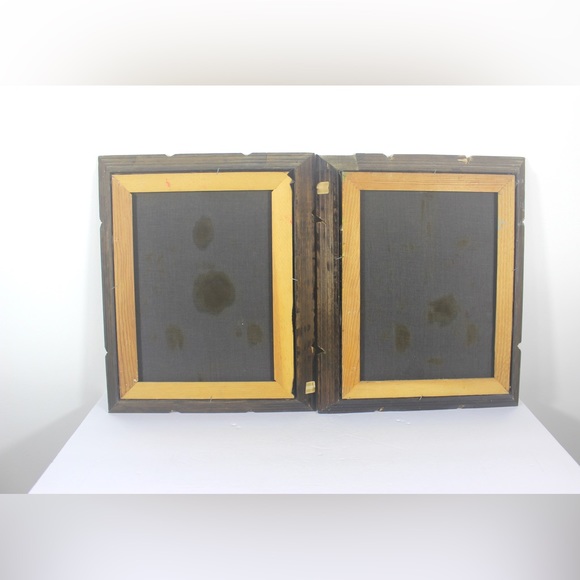 1960’s Vintage Black Velvet Painting Still Life Fruit Pitcher Wood Frame - Picture 5 of 6